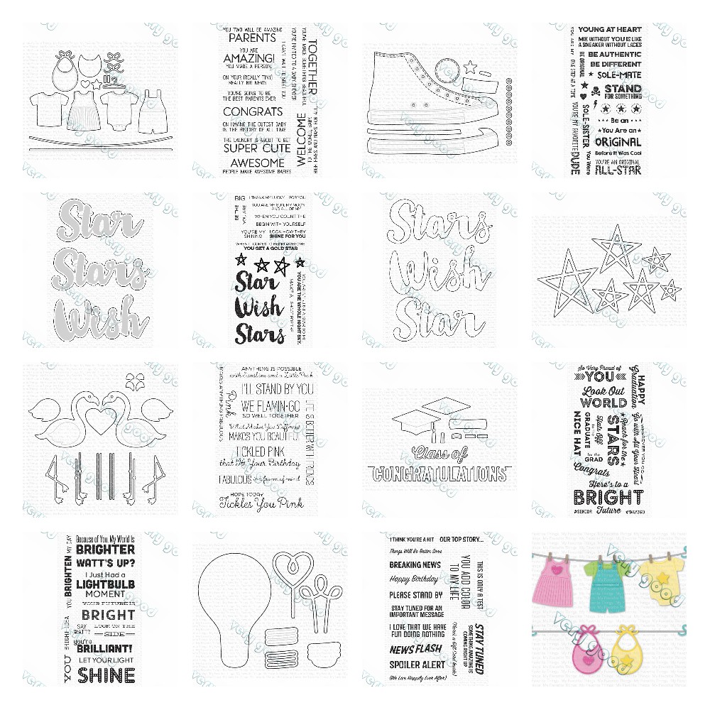 Baby Food Diary - Gelukssterren Welkom Baby Cutting Dies En
