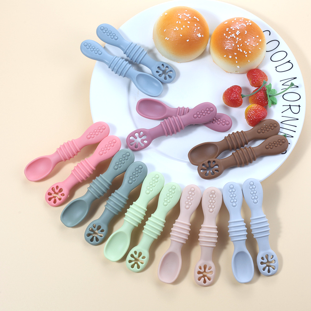 Baby Food Utensils Set - 2 Stuks Leuke Baby Leren Lepels