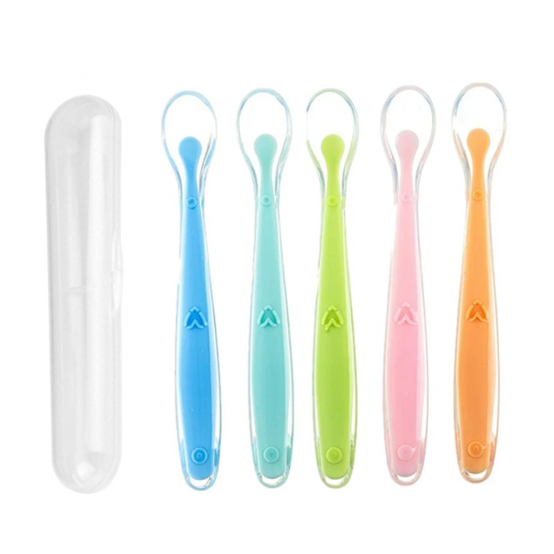 Baby Food Lunch - BPA-vrije siliconen babylepels Eerste fase zachte