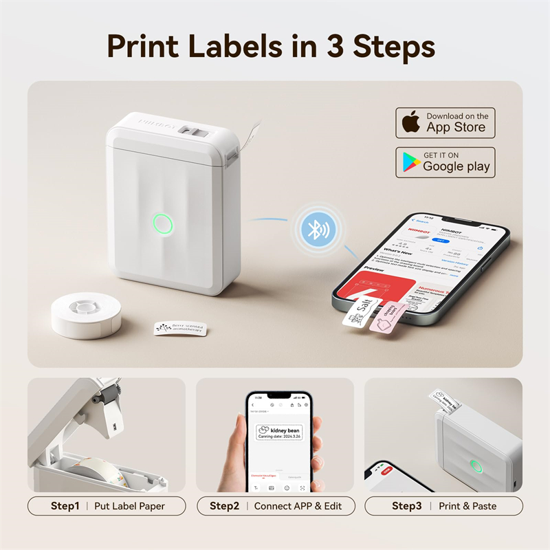 NIIMBOT D110 Thermische Labelp - Baby Food Label recensie en prijs