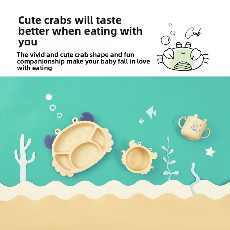 4/6 stuks krabben kinderborden - Baby Food Utensils Set recensie en prijs