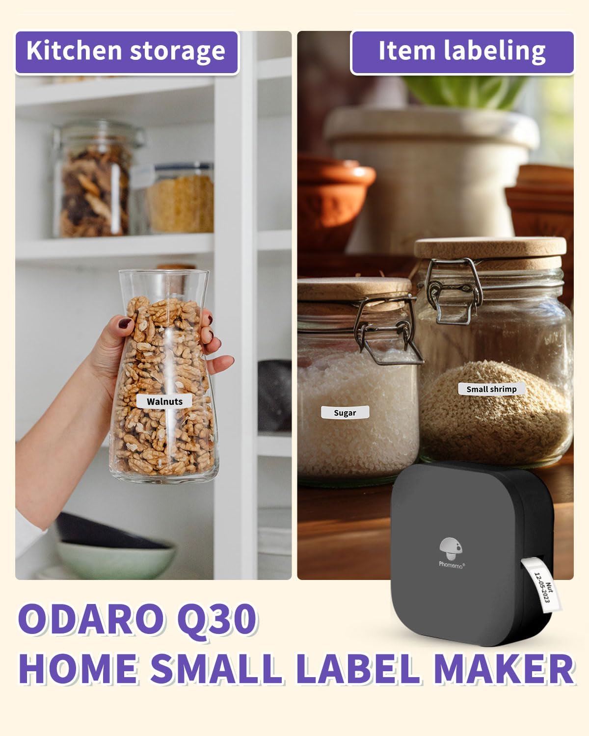 Phomemo Q30 thermische labelpr - Baby Food Label recensie en prijs