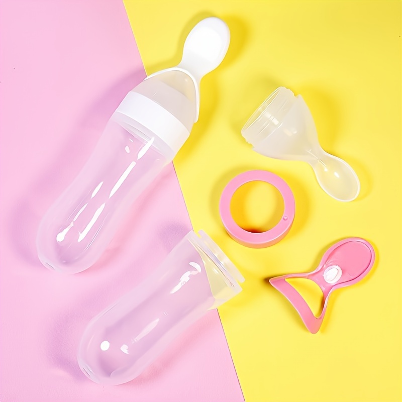 Siliconen babyfles met lepel,  - Baby Food Lunch recensie en prijs