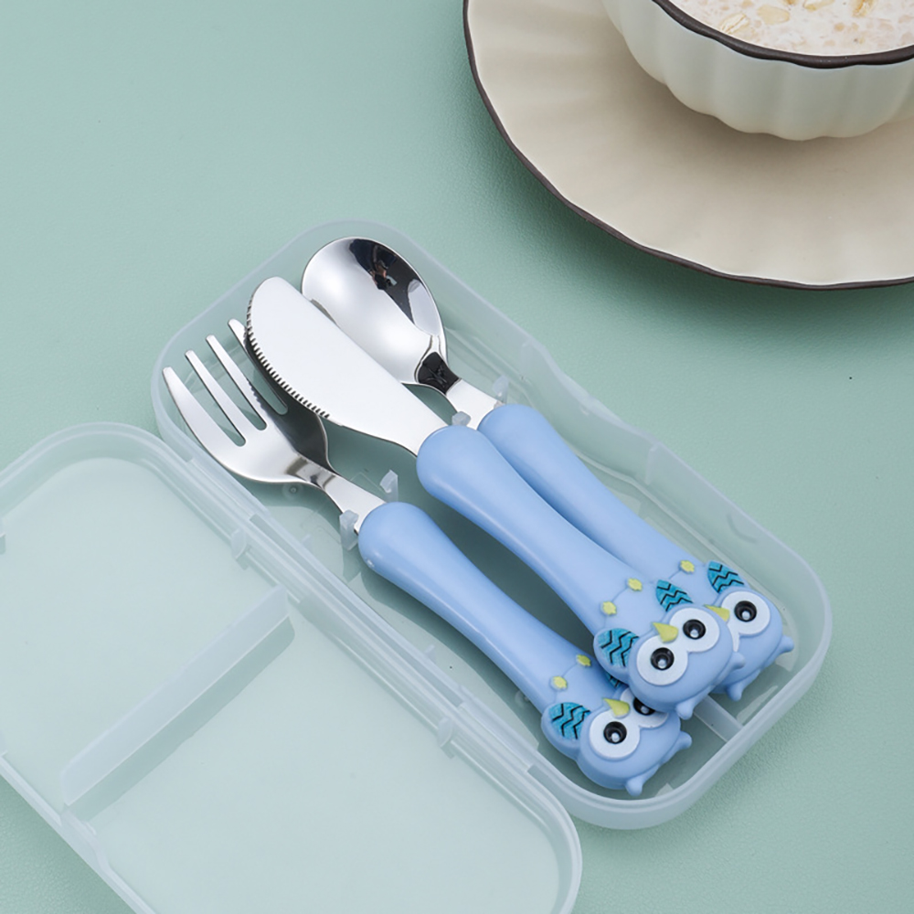 3pcs Kinderen Lepel Vorken Box - Baby Food Utensils Set recensie en prijs