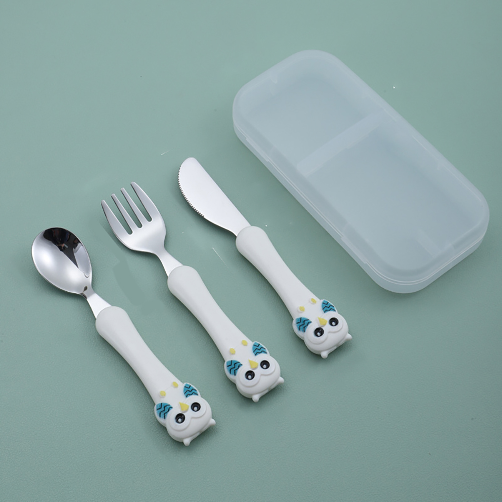 3pcs Kinderen Lepel Vorken Box - Baby Food Utensils Set recensie en prijs