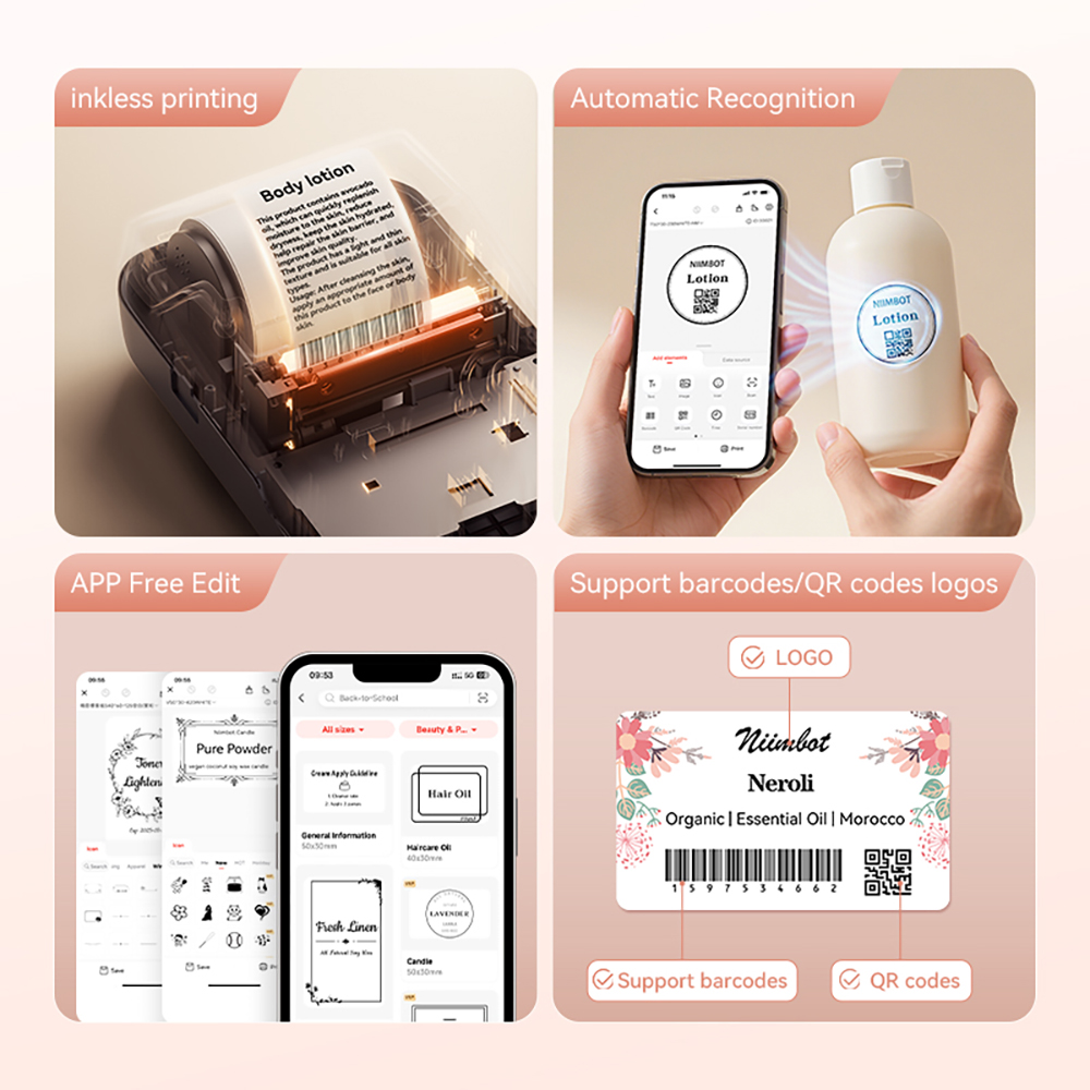 Niimbot B1 draagbare cosmetica - Baby Food Label recensie en prijs