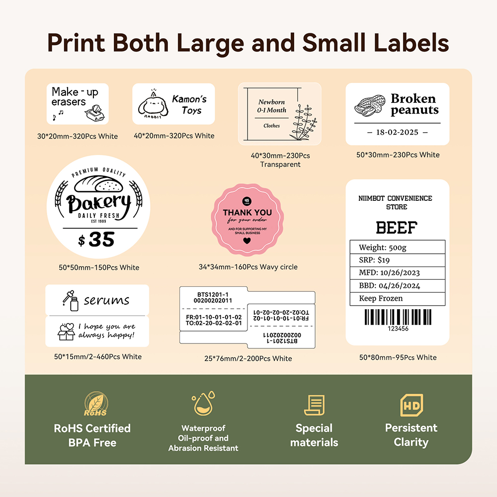 NIIMBOT B21/B1 Draagbare Therm - Baby Food Label recensie en prijs