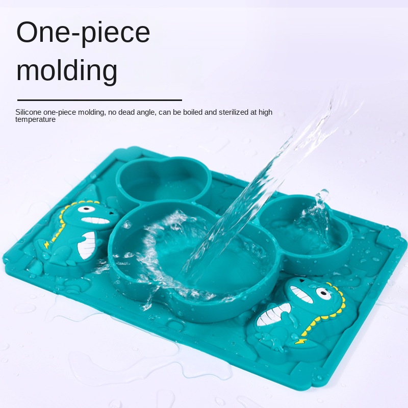 Baby Dinosaurus Siliconen Serv - Baby Food Utensils Set recensie en prijs